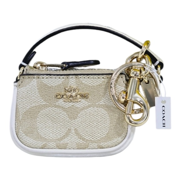 Coach Mini Nolita Bag Charm In Signature Chambray - Picture 2 of 5